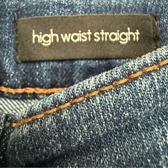 Ella Moss Blue Straight Jeans with Distressed Look 8/29 Junior - Picture 5 of 9